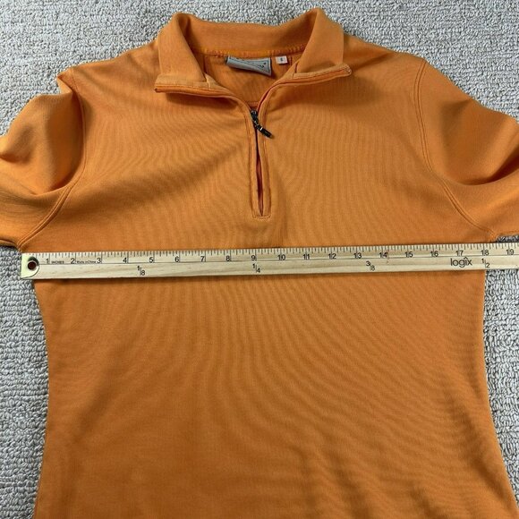 Bobby Jones Collection 1/4 Zip Sweater Orange Women’s Size Small - Picture 5 of 9